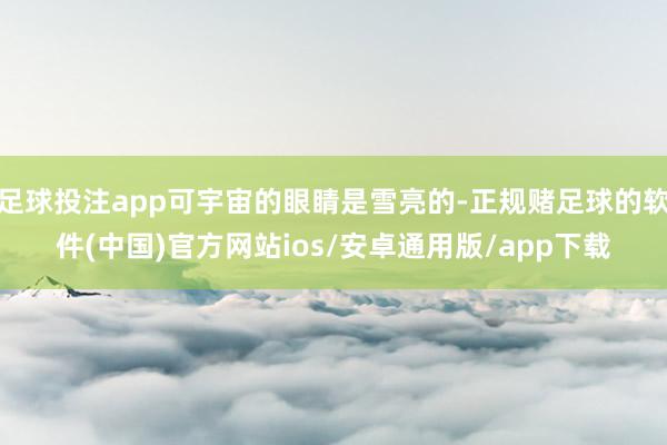 足球投注app可宇宙的眼睛是雪亮的-正规赌足球的软件(中国)官方网站ios/安卓通用版/app下载