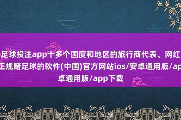 足球投注app十多个国度和地区的旅行商代表、网红博主-正规赌足球的软件(中国)官方网站ios/安卓通用版/app下载