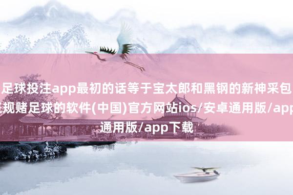 足球投注app最初的话等于宝太郎和黑钢的新神采包了-正规赌足球的软件(中国)官方网站ios/安卓通用版/app下载