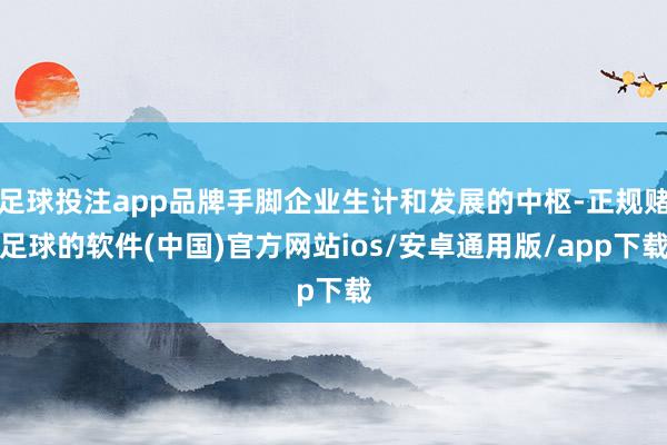 足球投注app品牌手脚企业生计和发展的中枢-正规赌足球的软件(中国)官方网站ios/安卓通用版/app下载