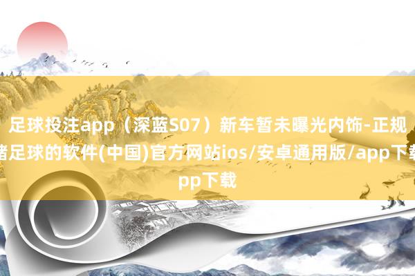 足球投注app（深蓝S07）新车暂未曝光内饰-正规赌足球的软件(中国)官方网站ios/安卓通用版/app下载
