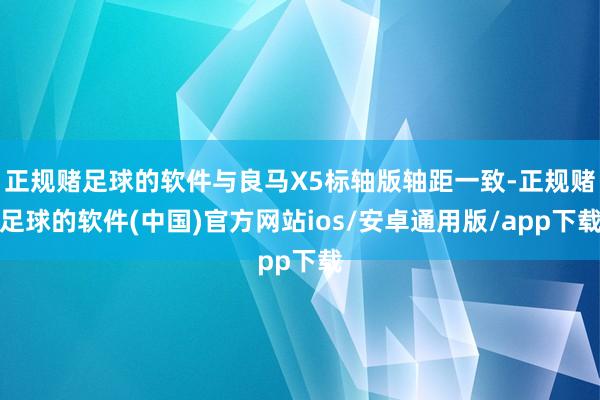 正规赌足球的软件与良马X5标轴版轴距一致-正规赌足球的软件(中国)官方网站ios/安卓通用版/app下载