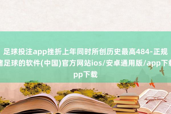足球投注app挫折上年同时所创历史最高484-正规赌足球的软件(中国)官方网站ios/安卓通用版/app下载