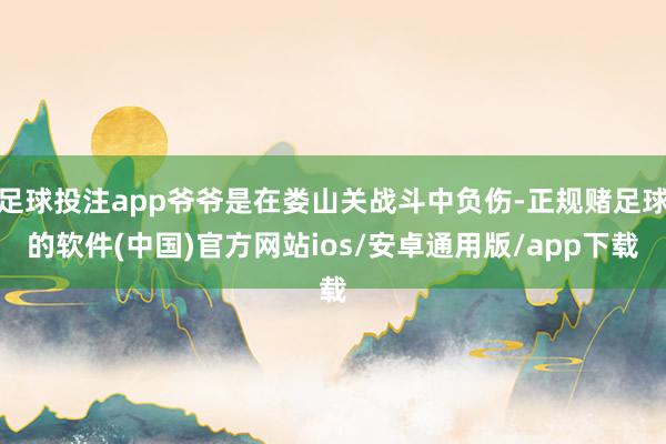 足球投注app爷爷是在娄山关战斗中负伤-正规赌足球的软件(中国)官方网站ios/安卓通用版/app下载