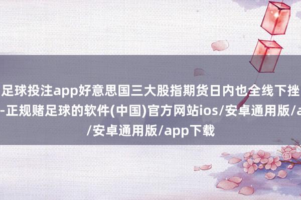 足球投注app好意思国三大股指期货日内也全线下挫了逾1%-正规赌足球的软件(中国)官方网站ios/安卓通用版/app下载