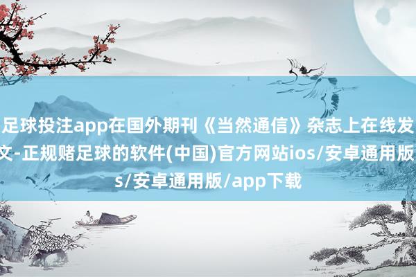 足球投注app在国外期刊《当然通信》杂志上在线发表扣问论文-正规赌足球的软件(中国)官方网站ios/安卓通用版/app下载