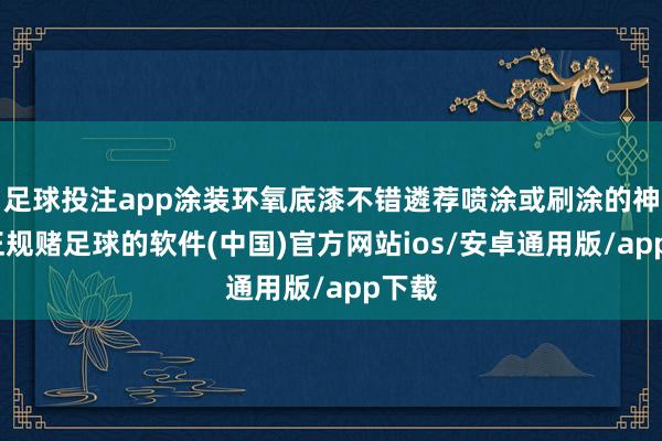 足球投注app涂装环氧底漆不错遴荐喷涂或刷涂的神气-正规赌足球的软件(中国)官方网站ios/安卓通用版/app下载