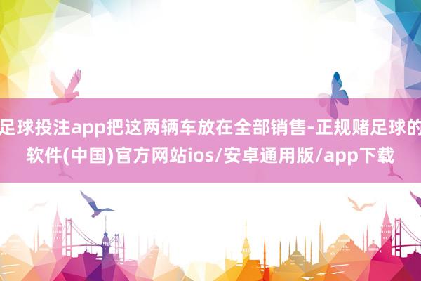 足球投注app把这两辆车放在全部销售-正规赌足球的软件(中国)官方网站ios/安卓通用版/app下载