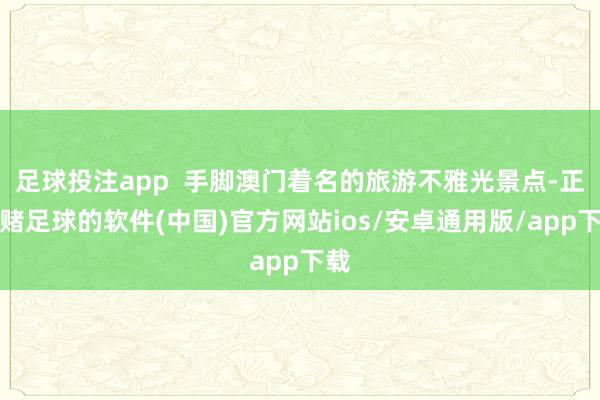 足球投注app  手脚澳门着名的旅游不雅光景点-正规赌足球的软件(中国)官方网站ios/安卓通用版/app下载