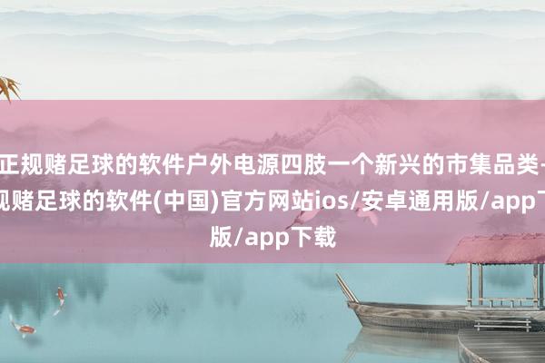 正规赌足球的软件户外电源四肢一个新兴的市集品类-正规赌足球的软件(中国)官方网站ios/安卓通用版/app下载