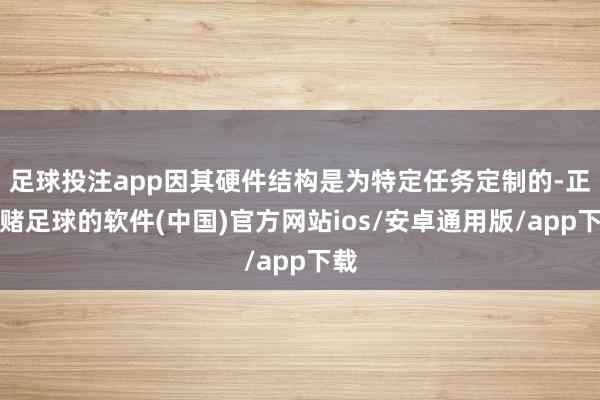 足球投注app因其硬件结构是为特定任务定制的-正规赌足球的软件(中国)官方网站ios/安卓通用版/app下载