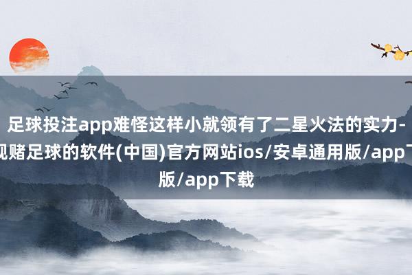 足球投注app难怪这样小就领有了二星火法的实力-正规赌足球的软件(中国)官方网站ios/安卓通用版/app下载