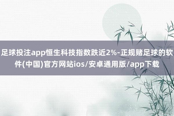 足球投注app恒生科技指数跌近2%-正规赌足球的软件(中国)官方网站ios/安卓通用版/app下载