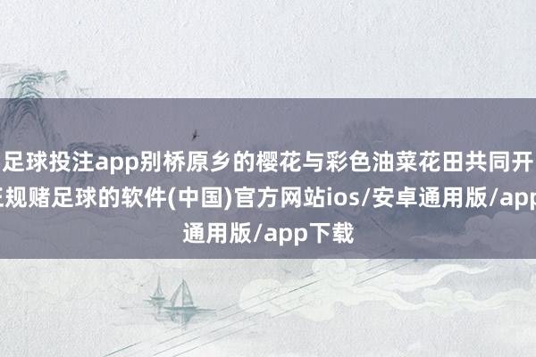 足球投注app别桥原乡的樱花与彩色油菜花田共同开放-正规赌足球的软件(中国)官方网站ios/安卓通用版/app下载