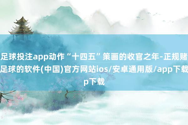 足球投注app动作“十四五”策画的收官之年-正规赌足球的软件(中国)官方网站ios/安卓通用版/app下载