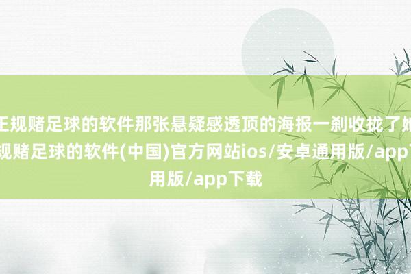 正规赌足球的软件那张悬疑感透顶的海报一刹收拢了她-正规赌足球的软件(中国)官方网站ios/安卓通用版/app下载
