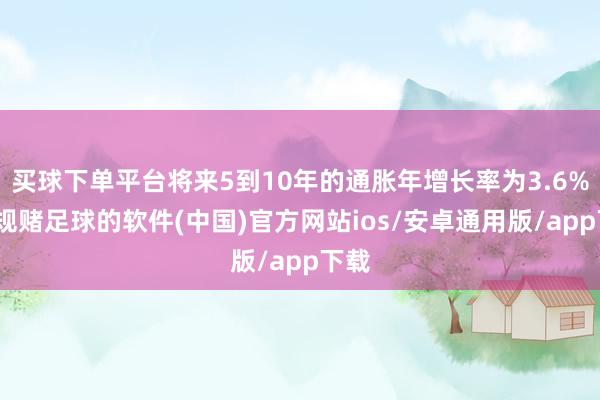 买球下单平台将来5到10年的通胀年增长率为3.6%-正规赌足球的软件(中国)官方网站ios/安卓通用版/app下载