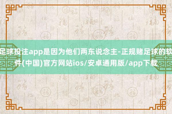 足球投注app是因为他们两东说念主-正规赌足球的软件(中国)官方网站ios/安卓通用版/app下载
