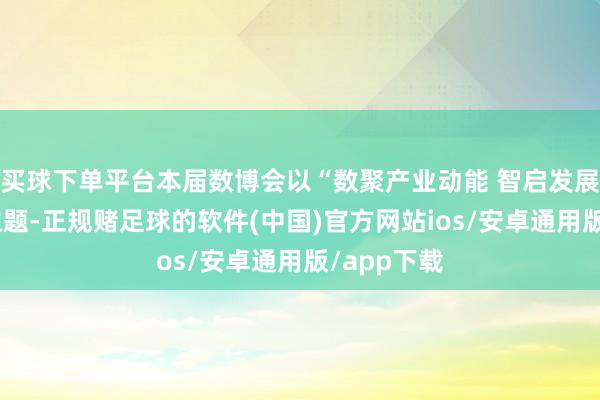 买球下单平台本届数博会以“数聚产业动能 智启发展新篇”为主题-正规赌足球的软件(中国)官方网站ios/安卓通用版/app下载