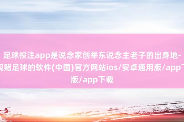 足球投注app是说念家创举东说念主老子的出身地-正规赌足球的软件(中国)官方网站ios/安卓通用版/app下载