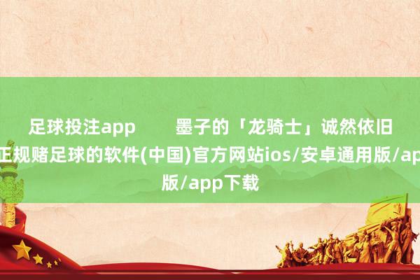 足球投注app        墨子的「龙骑士」诚然依旧在列-正规赌足球的软件(中国)官方网站ios/安卓通用版/app下载