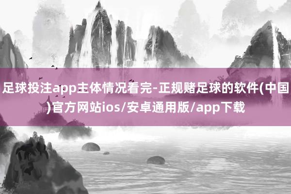 足球投注app主体情况看完-正规赌足球的软件(中国)官方网站ios/安卓通用版/app下载
