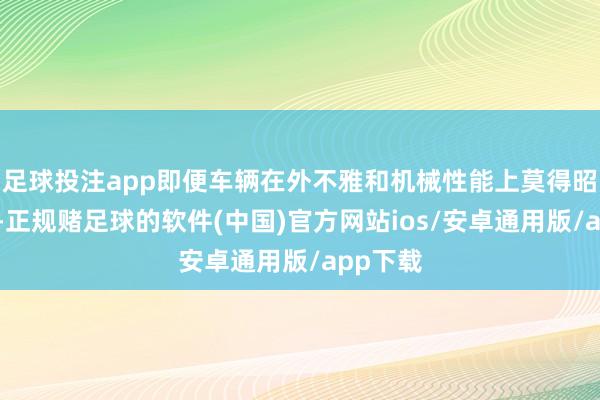 足球投注app即便车辆在外不雅和机械性能上莫得昭着问题-正规赌足球的软件(中国)官方网站ios/安卓通用版/app下载