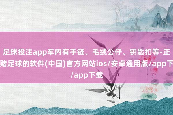 足球投注app车内有手链、毛绒公仔、钥匙扣等-正规赌足球的软件(中国)官方网站ios/安卓通用版/app下载