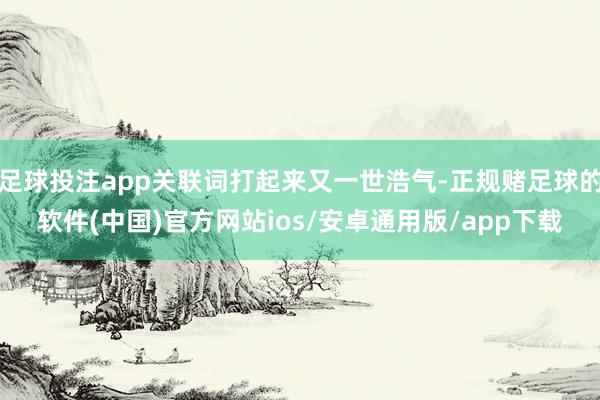 足球投注app关联词打起来又一世浩气-正规赌足球的软件(中国)官方网站ios/安卓通用版/app下载