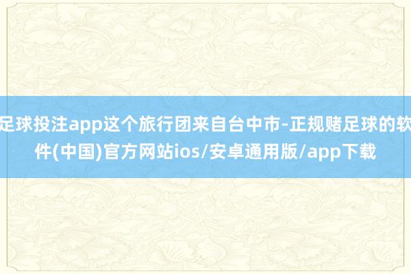 足球投注app这个旅行团来自台中市-正规赌足球的软件(中国)官方网站ios/安卓通用版/app下载