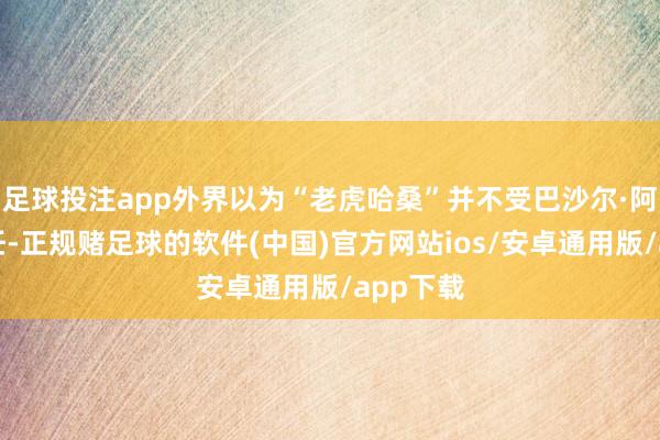 足球投注app外界以为“老虎哈桑”并不受巴沙尔·阿萨德信任-正规赌足球的软件(中国)官方网站ios/安卓通用版/app下载