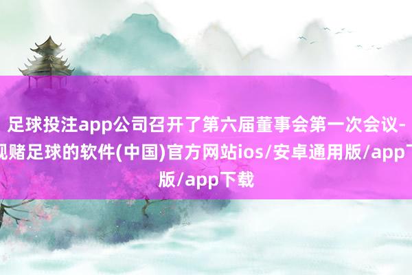 足球投注app公司召开了第六届董事会第一次会议-正规赌足球的软件(中国)官方网站ios/安卓通用版/app下载
