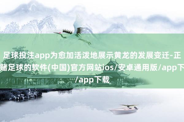 足球投注app为愈加活泼地展示黄龙的发展变迁-正规赌足球的软件(中国)官方网站ios/安卓通用版/app下载