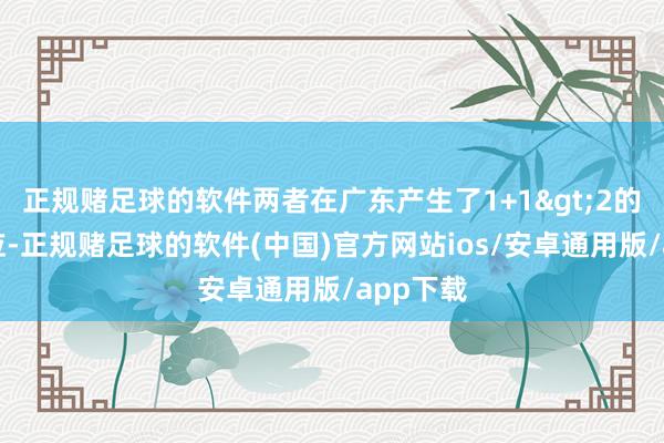 正规赌足球的软件两者在广东产生了1+1>2的化学效应-正规赌足球的软件(中国)官方网站ios/安卓通用版/app下载