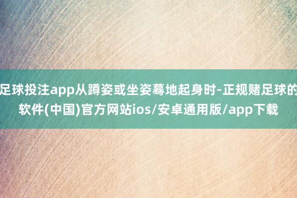 足球投注app从蹲姿或坐姿蓦地起身时-正规赌足球的软件(中国)官方网站ios/安卓通用版/app下载