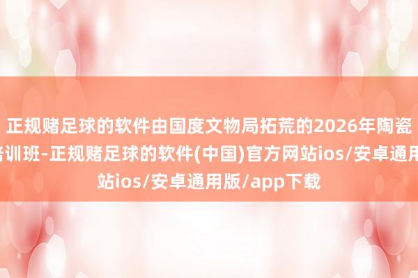 正规赌足球的软件由国度文物局拓荒的2026年陶瓷类文物断然培训班-正规赌足球的软件(中国)官方网站ios/安卓通用版/app下载