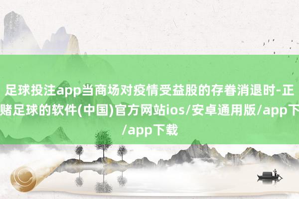足球投注app当商场对疫情受益股的存眷消退时-正规赌足球的软件(中国)官方网站ios/安卓通用版/app下载