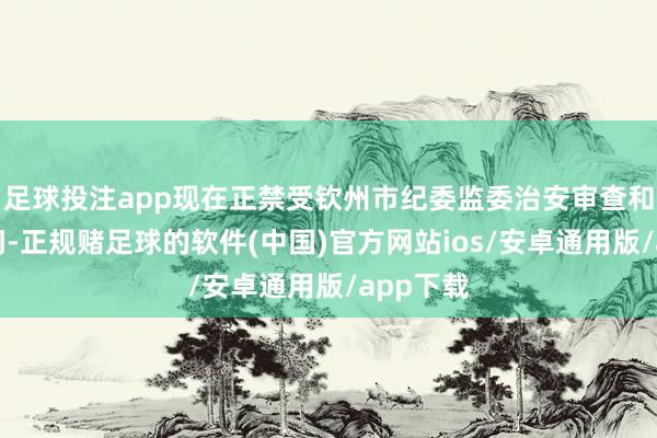 足球投注app现在正禁受钦州市纪委监委治安审查和监察探问-正规赌足球的软件(中国)官方网站ios/安卓通用版/app下载