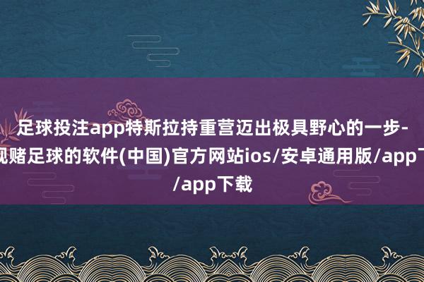 足球投注app　　特斯拉持重营迈出极具野心的一步-正规赌足球的软件(中国)官方网站ios/安卓通用版/app下载