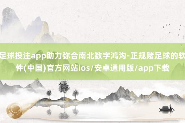 足球投注app助力弥合南北数字鸿沟-正规赌足球的软件(中国)官方网站ios/安卓通用版/app下载